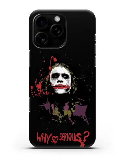 Чехол с картинкой Джокер Готэм силиконовый для iPhone 16 Pro Max