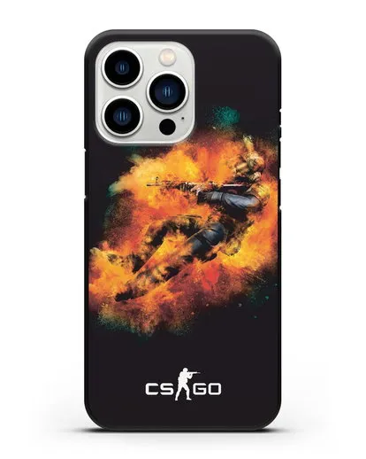Чехол Counter-Strike спецназ силиконовый для iPhone 13 Pro