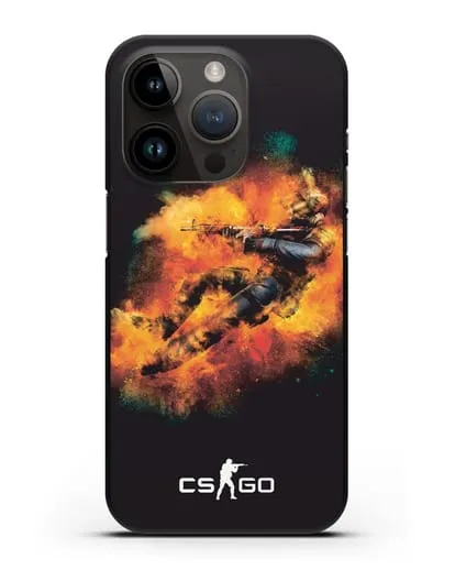 Чехол Counter-Strike спецназ силиконовый для iPhone 14 Pro