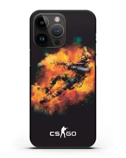 Чехол Counter-Strike спецназ силиконовый для iPhone 14 Pro Max