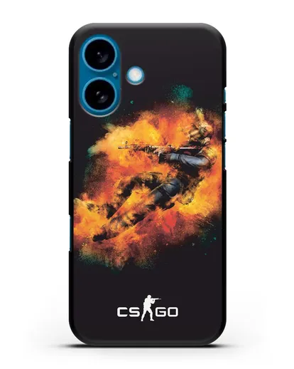 Чехол Counter-Strike спецназ силиконовый для iPhone 16