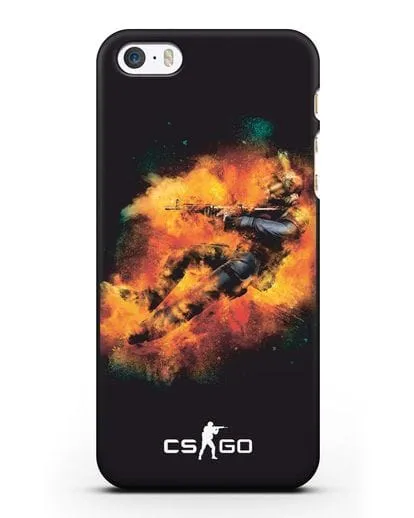 Чехол Counter-Strike спецназ силиконовый для iPhone 5/5s/SE