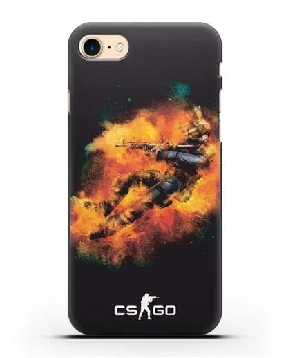 Чехол Counter-Strike спецназ силиконовый для iPhone 8