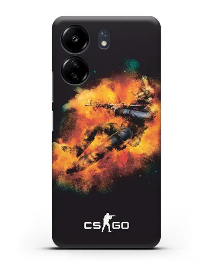 Чехол Counter-Strike спецназ силиконовый для Xiaomi Poco C65