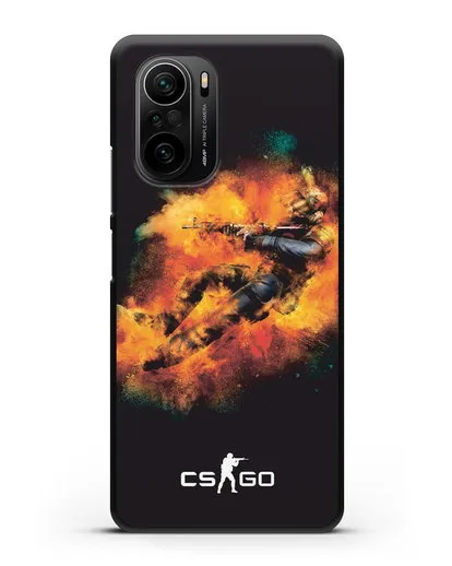 Чехол Counter-Strike спецназ силиконовый для Xiaomi Poco F3