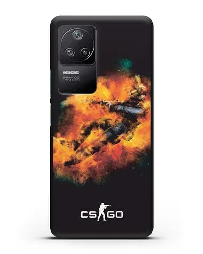 Чехол Counter-Strike спецназ силиконовый для Xiaomi Poco F4