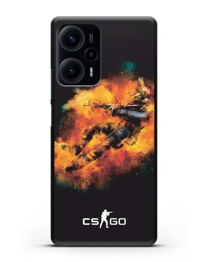 Чехол Counter-Strike спецназ силиконовый для Xiaomi Poco F5