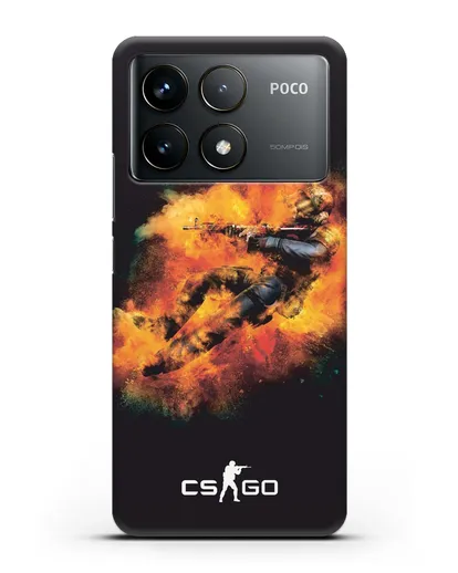 Чехол Counter-Strike спецназ силиконовый для Xiaomi Poco F6 Pro