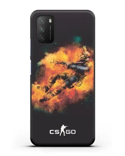 Чехол Counter-Strike спецназ силиконовый для Xiaomi Poco M3