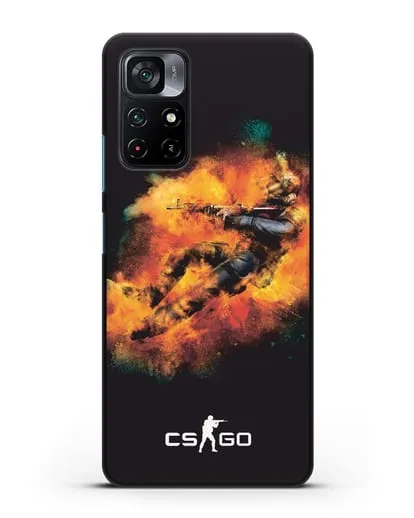 Чехол Counter-Strike спецназ силиконовый для Xiaomi Poco M4 Pro 5G