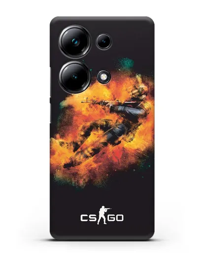 Чехол Counter-Strike спецназ силиконовый для Xiaomi Poco M6 Pro
