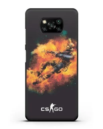 Чехол Counter-Strike спецназ силиконовый для Xiaomi Poco X3