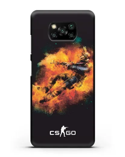 Чехол Counter-Strike спецназ силиконовый для Xiaomi Poco X3 Pro