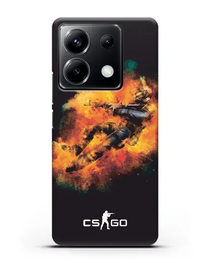 Чехол Counter-Strike спецназ силиконовый для Xiaomi Poco X6