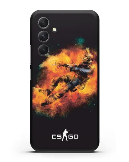 Чехол Counter-Strike спецназ силиконовый для Samsung Galaxy A54 [SM-A536]