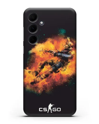 Чехол Counter-Strike спецназ силиконовый для Samsung Galaxy A55 [SM-A556]
