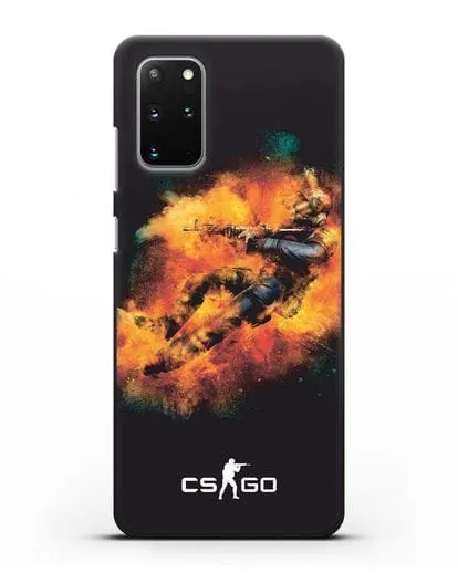 Чехол Counter-Strike спецназ силиконовый для Samsung Galaxy S20 Plus [SM-G985F]