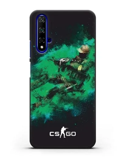 Чехол Counter-Strike GO террорист силиконовый для Honor 20