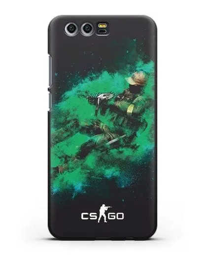 Чехол Counter-Strike GO террорист силиконовый для Honor 9