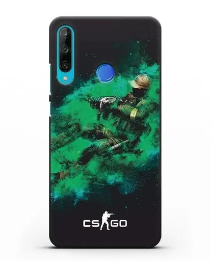 Чехол Counter-Strike GO террорист силиконовый для Honor 9C