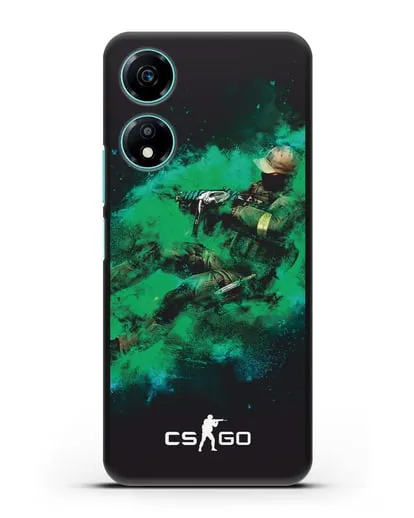 Чехол Counter-Strike GO террорист силиконовый для Honor X5 Plus
