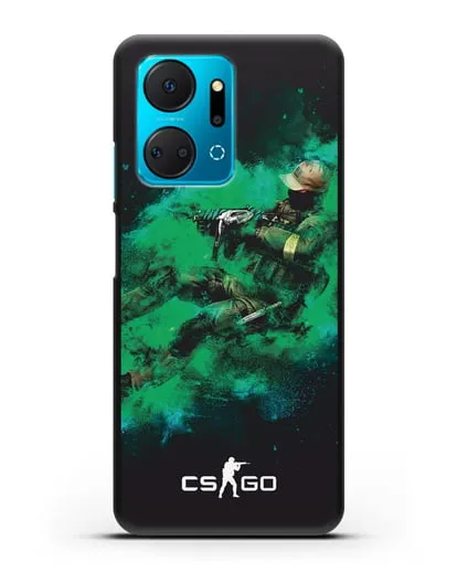 Чехол Counter-Strike GO террорист силиконовый для Honor X7a Plus