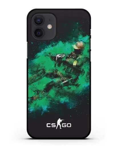 Чехол Counter-Strike GO террорист силиконовый для iPhone 12