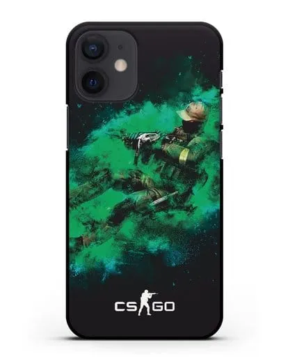 Чехол Counter-Strike GO террорист силиконовый для iPhone 12 mini