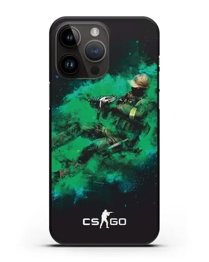 Чехол Counter-Strike GO террорист силиконовый для iPhone 14 Pro Max