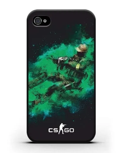 Чехол Counter-Strike GO террорист силиконовый для iPhone 4/4s