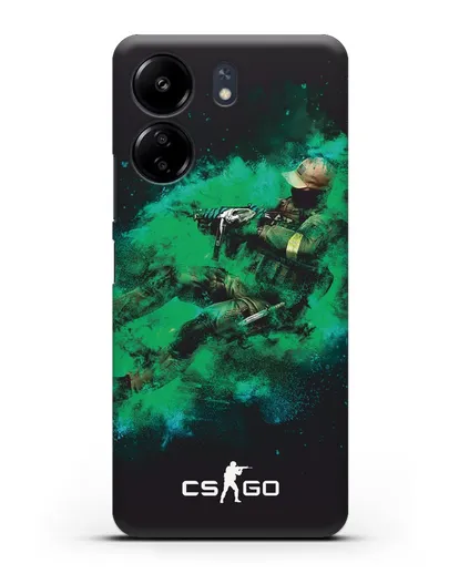 Чехол Counter-Strike GO террорист силиконовый для Xiaomi Poco C65