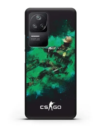 Чехол Counter-Strike GO террорист силиконовый для Xiaomi Poco F4