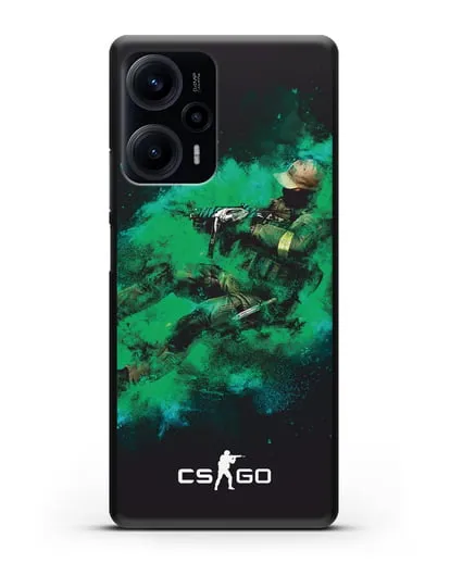 Чехол Counter-Strike GO террорист силиконовый для Xiaomi Poco F5