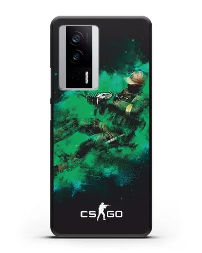 Чехол Counter-Strike GO террорист силиконовый для Xiaomi Poco F5 Pro