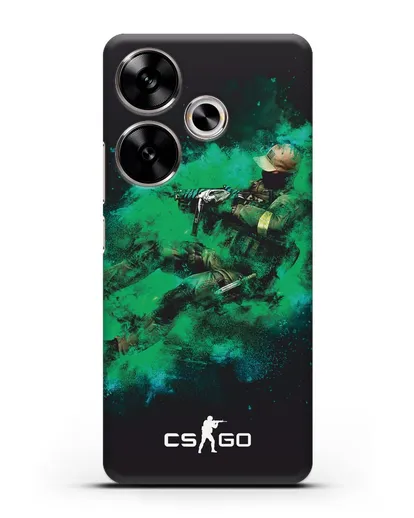 Чехол Counter-Strike GO террорист силиконовый для Xiaomi Poco F6