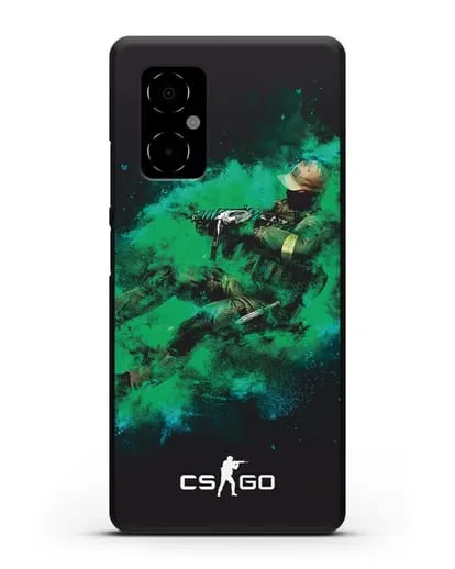 Чехол Counter-Strike GO террорист силиконовый для Xiaomi Poco M4 5G