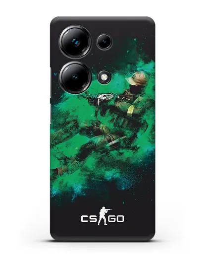 Чехол Counter-Strike GO террорист силиконовый для Xiaomi Poco M6 Pro