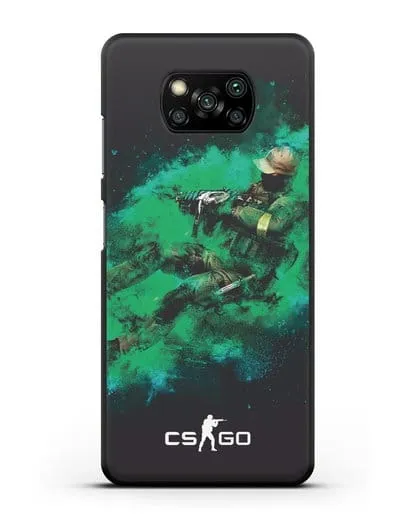 Чехол Counter-Strike GO террорист силиконовый для Xiaomi Poco X3