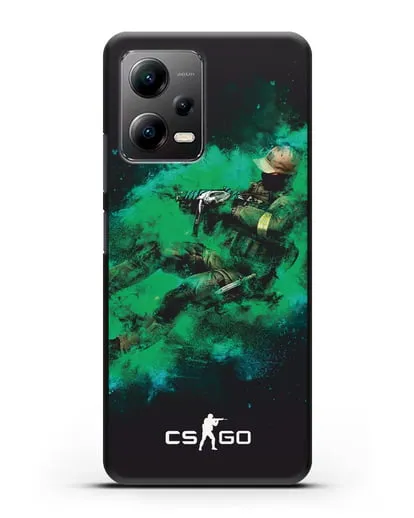 Чехол Counter-Strike GO террорист силиконовый для Xiaomi Poco X5