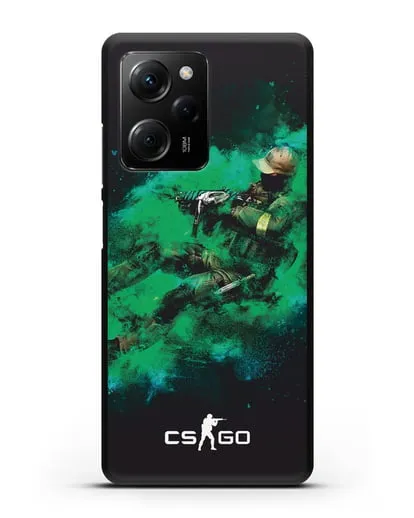 Чехол Counter-Strike GO террорист силиконовый для Xiaomi Poco X5 Pro