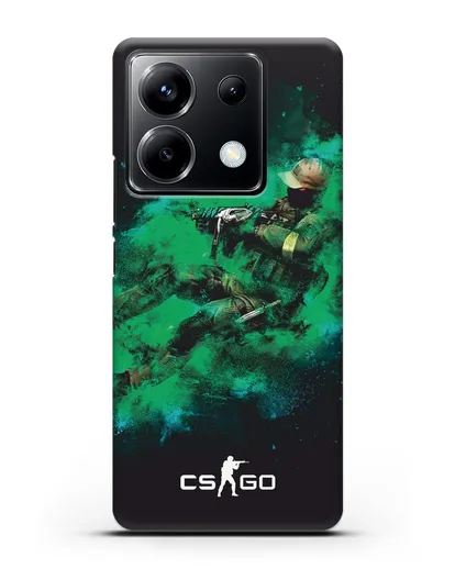 Чехол Counter-Strike GO террорист силиконовый для Xiaomi Poco X6
