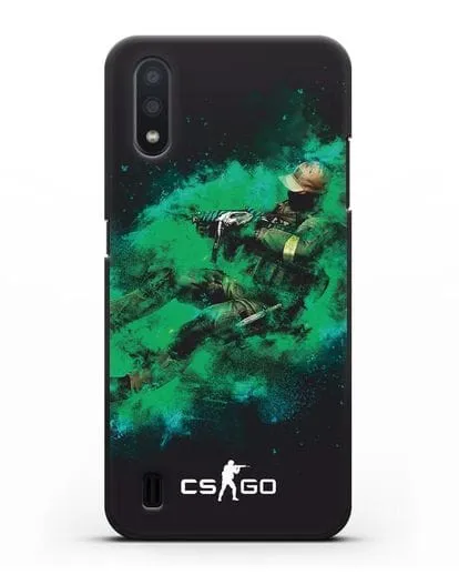 Чехол Counter-Strike GO террорист силиконовый для Samsung Galaxy A01 [SM-A015F]