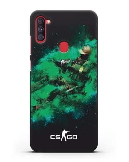 Чехол Counter-Strike GO террорист силиконовый для Samsung Galaxy A11 [SM-A115F]
