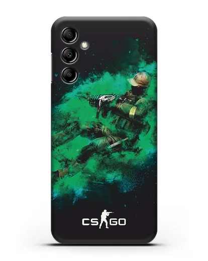 Чехол Counter-Strike GO террорист силиконовый для Samsung Galaxy A14 [SM-A145]