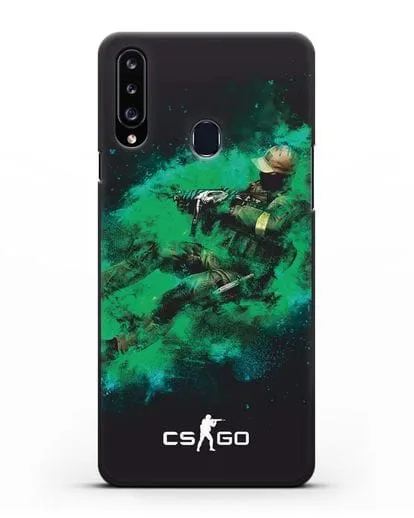 Чехол Counter-Strike GO террорист силиконовый для Samsung Galaxy A20s [SM-A207FN]