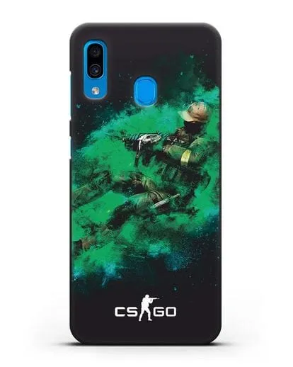 Чехол Counter-Strike GO террорист силиконовый для Samsung Galaxy A30 [SM-A305FN]