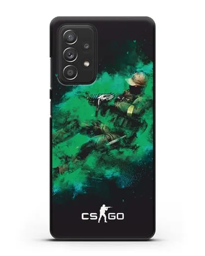 Чехол Counter-Strike GO террорист силиконовый для Samsung Galaxy A53