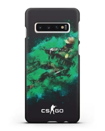 Чехол Counter-Strike GO террорист силиконовый для Samsung Galaxy S10 Plus [SM-G975F]