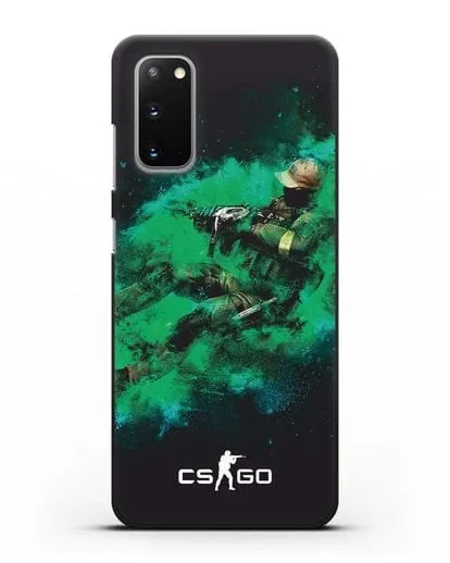 Чехол Counter-Strike GO террорист силиконовый для Samsung Galaxy S20 [SM-G980F]
