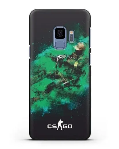 Чехол Counter-Strike GO террорист силиконовый для Samsung Galaxy S9 [SM-G960F]